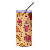 Food Patterned Insulated Tumbler With Straw product